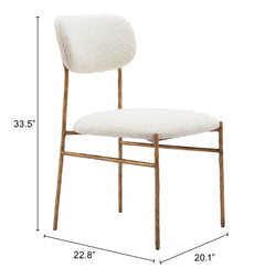 Sydhavnen Cream & Gold Dining Chair - Ornate Home