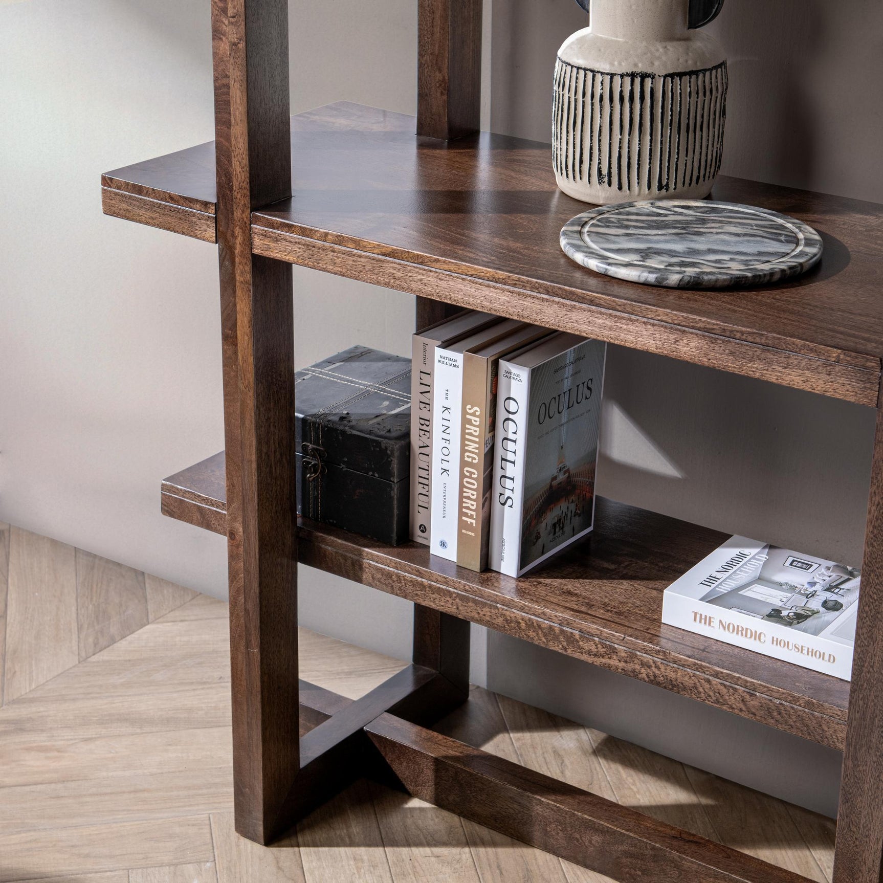Sydney Bark Brown Bookcase - Ornate Home