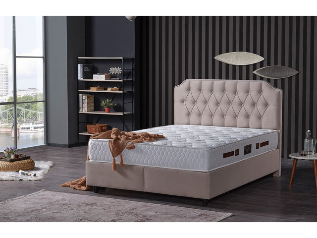 Sydney Beige Queen Storage Bed - Ornate Home