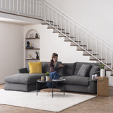 Sydney Gray 2pc LAF Chaise Sectional (110") - Ornate Home