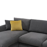 Sydney Gray 2pc LAF Chaise Sectional (110") - Ornate Home
