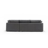 Sydney Gray 2pc RAF Chaise Sectional (110") - Ornate Home