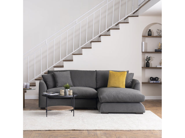 Sydney Gray 2pc RAF Chaise Sectional - Ornate Home