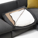 Sydney Gray 2pc RAF Chaise Sectional - Ornate Home