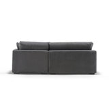 Sydney Gray 2pc RAF Chaise Sectional - Ornate Home