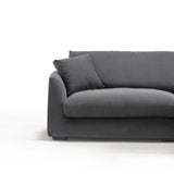 Sydney Gray 2pc RAF Chaise Sectional - Ornate Home