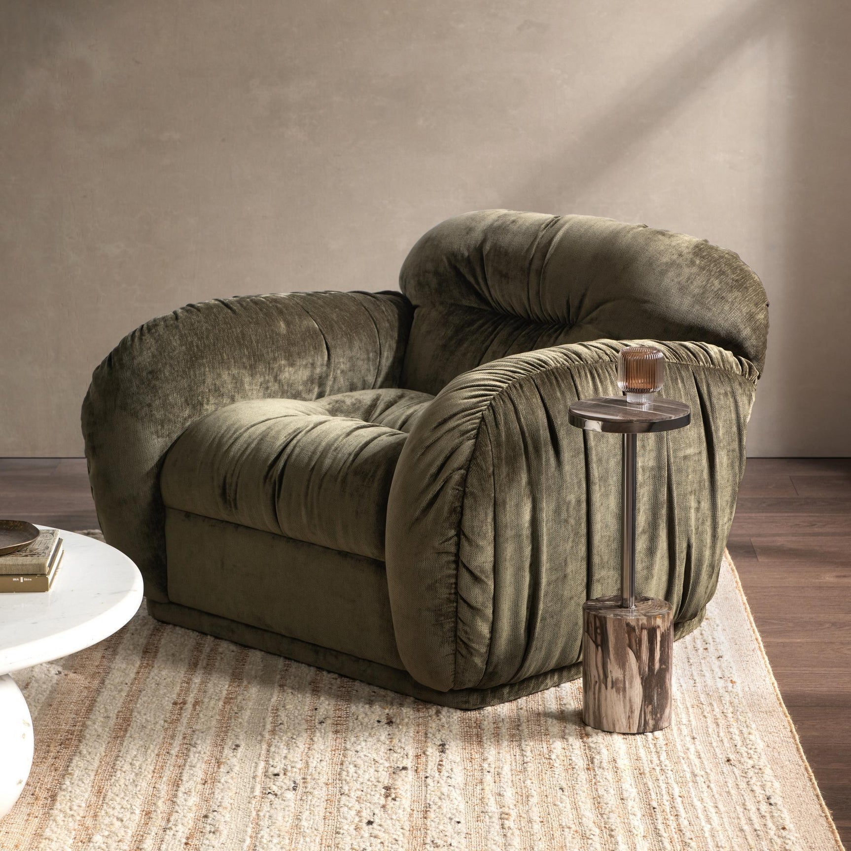Sydney Olive Green Accent Chair - Ornate Home