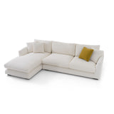 Sydney White 2pc LAF Chaise Sectional (110") - Ornate Home