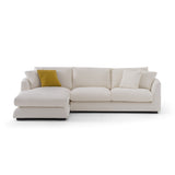 Sydney White 2pc LAF Chaise Sectional (110") - Ornate Home