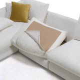 Sydney White 2pc LAF Chaise Sectional (110") - Ornate Home