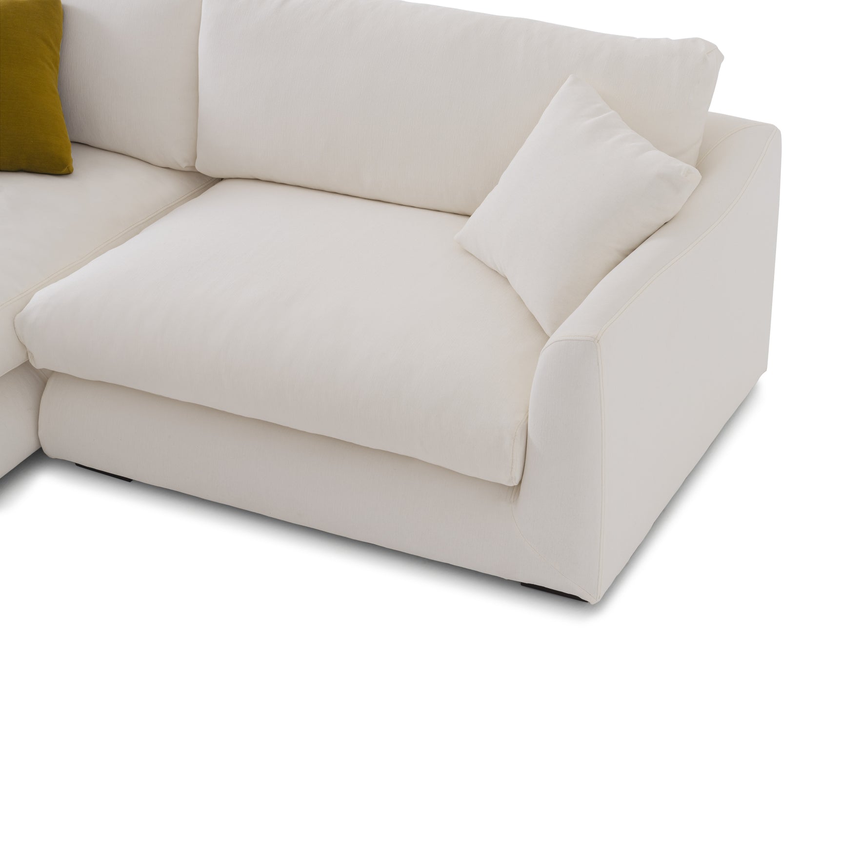 Sydney White 2pc LAF Chaise Sectional - Ornate Home