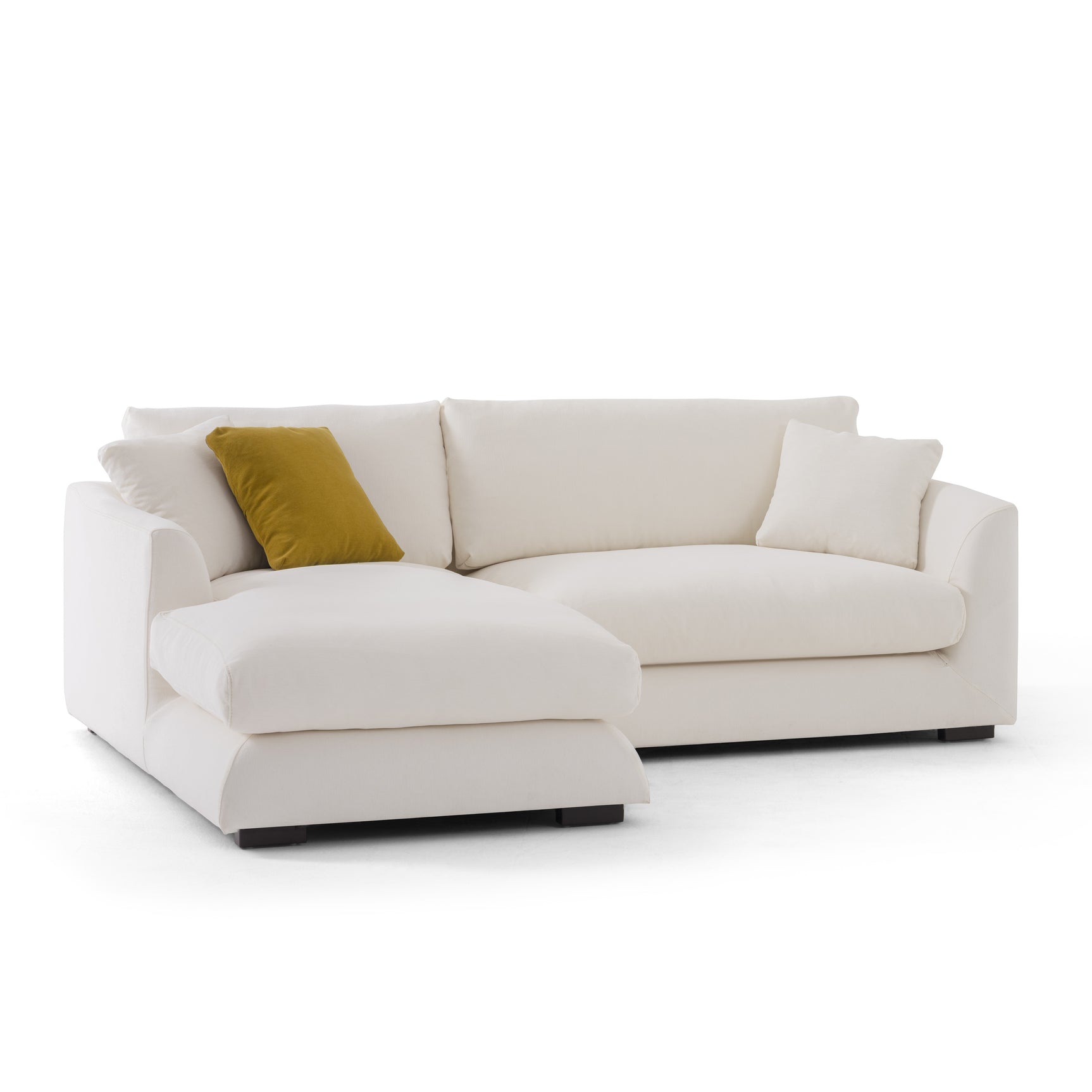 Sydney White 2pc LAF Chaise Sectional - Ornate Home