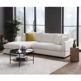 Sydney White 2pc LAF Chaise Sectional - Ornate Home