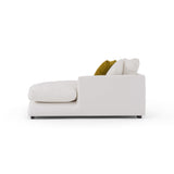 Sydney White 2pc RAF Chaise Sectional - Ornate Home