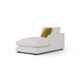 Sydney White 2pc RAF Chaise Sectional - Ornate Home