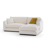 Sydney White 2pc RAF Chaise Sectional - Ornate Home
