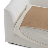 Sydney White 2pc RAF Chaise Sectional - Ornate Home