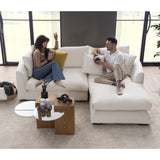 Sydney White 2pc RAF Chaise Sectional - Ornate Home