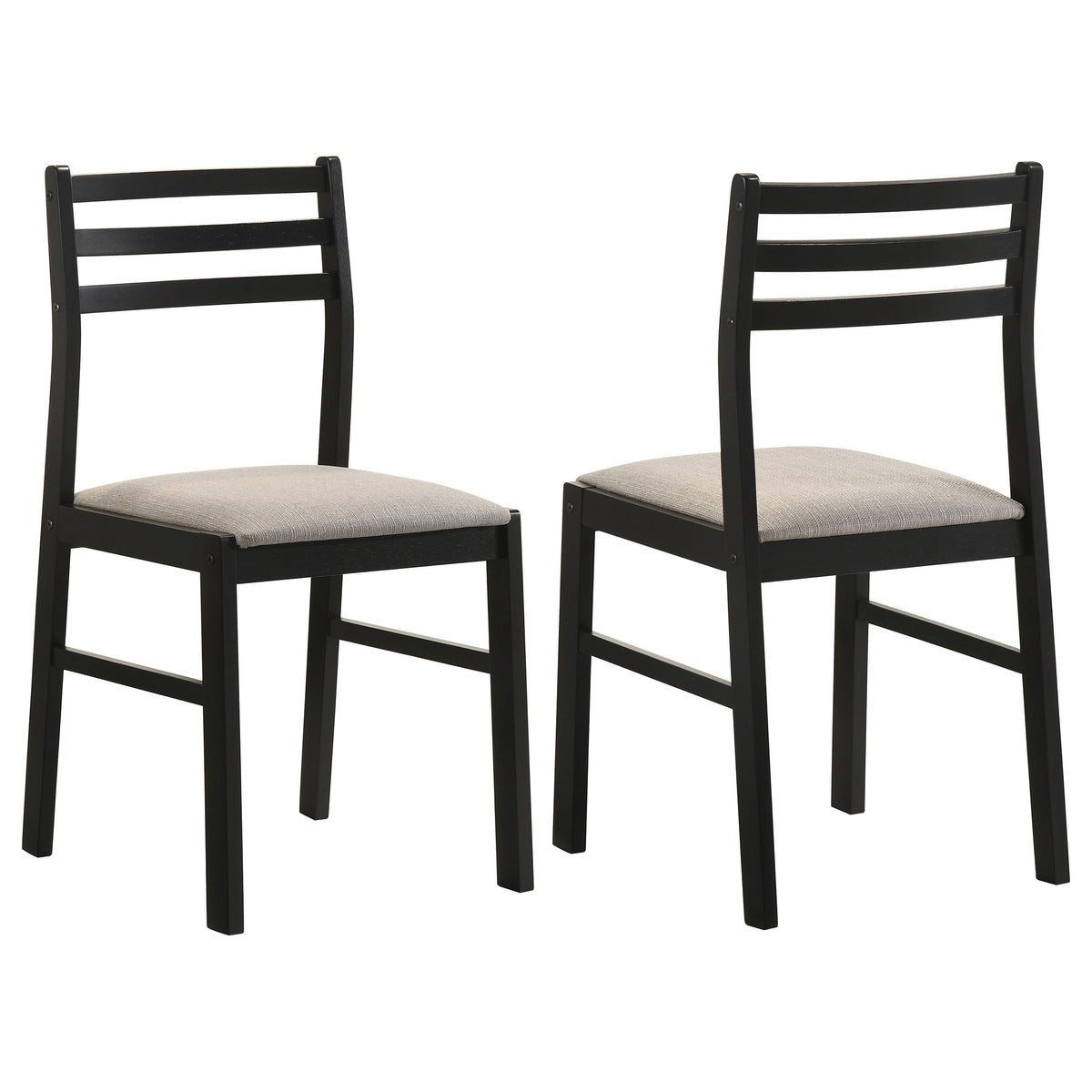 Coaster Sykes Black Beige HP10.26 - Wood Side Chair | Ornate Home