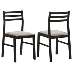 Sykes Black Beige HP10.26 - Wood Side Chair