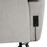 Sylmar Dove Grey Chenille Upholstered Power Reclining Loveseat - Ornate Home