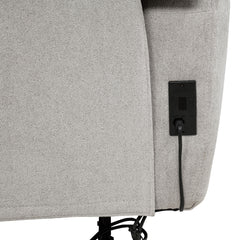 Sylmar Dove Grey Chenille Upholstered Power Reclining Loveseat - Ornate Home