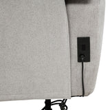 Sylmar Dove Grey Chenille Upholstered Power Reclining Sofa - Ornate Home