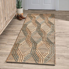 Sylmar Natural/Mineral Blue Rug - Ornate Home