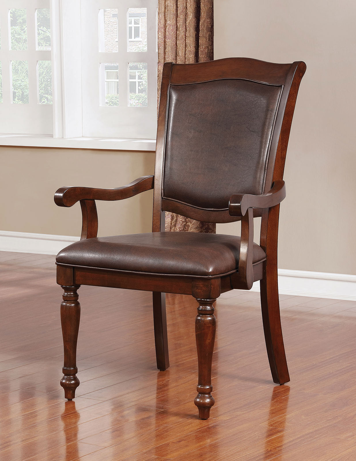 Sylvana Brown Cherry/Espresso 7 Pc. Dining Room Set - Ornate Home