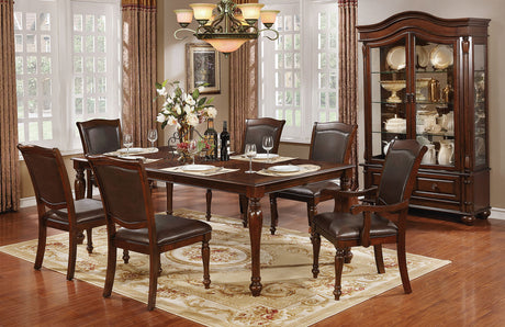 Sylvana Brown Cherry/Espresso 7 Pc. Dining Room Set - Ornate Home