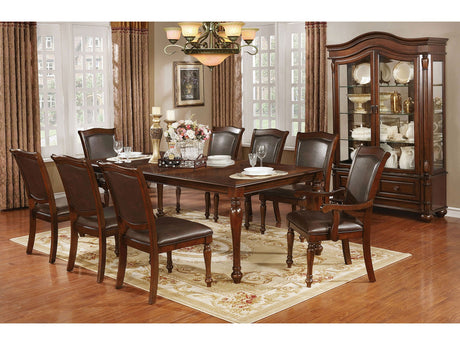 Sylvana Brown Cherry/Espresso 9 Pc. Dining Room Set - Ornate Home