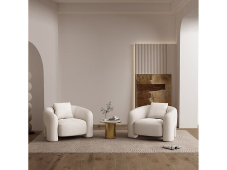 Sylvia Accent Chair in Angora (set of 2) - Ornate Home