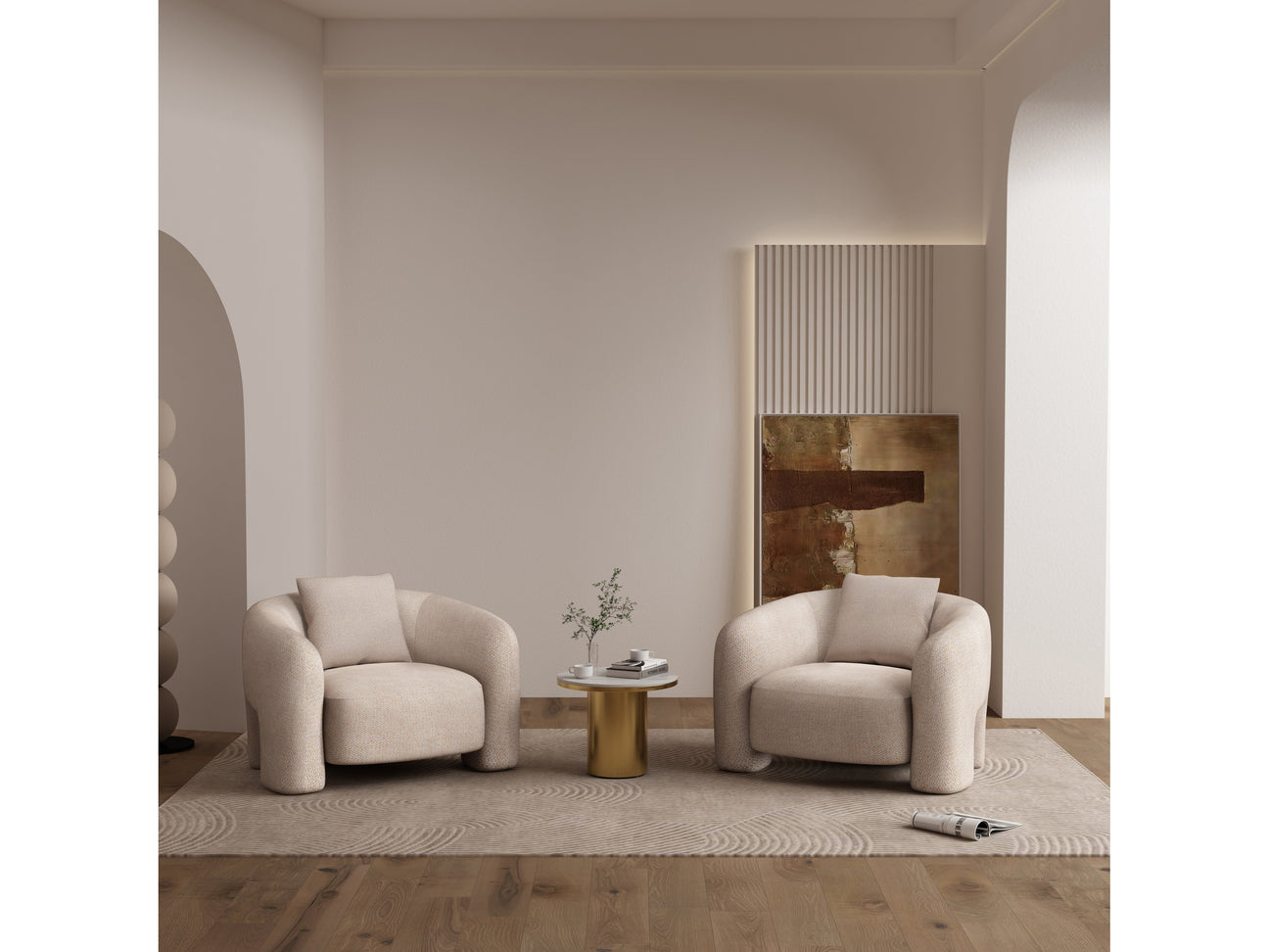 Sylvia Accent Chair in Gold Dust (set of 2) - Ornate Home