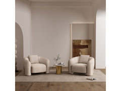 Sylvia Accent Chair in Gold Dust (set of 2) - Ornate Home