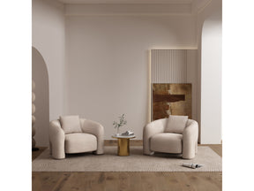 Sylvia Accent Chair in Gold Dust (set of 2) - Ornate Home