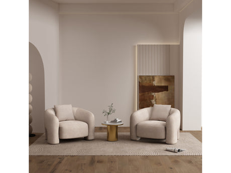 Sylvia Accent Chair in Gold Dust (set of 2) - Ornate Home