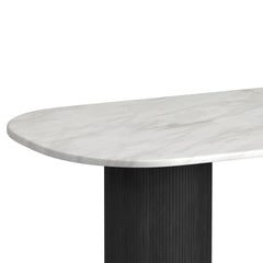 Sylvie Black/White 7-Piece Standard Height Dining Set with Grain - Ornate Home