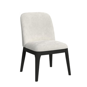 Sylvie Black with Grain/White Dining Side Chair (Set of 2) - Ornate Home