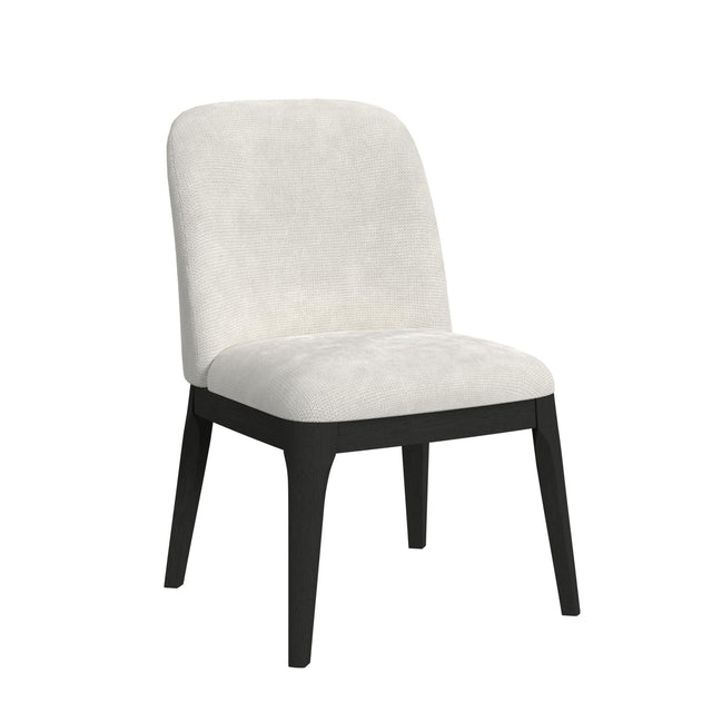 Sylvie Black with Grain/White Dining Side Chair (Set of 2) - Ornate Home