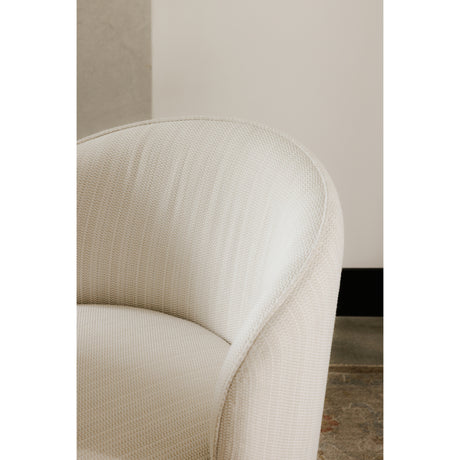 Sylvie Cream Outdoor Swivel Dining Chair - Ornate Home