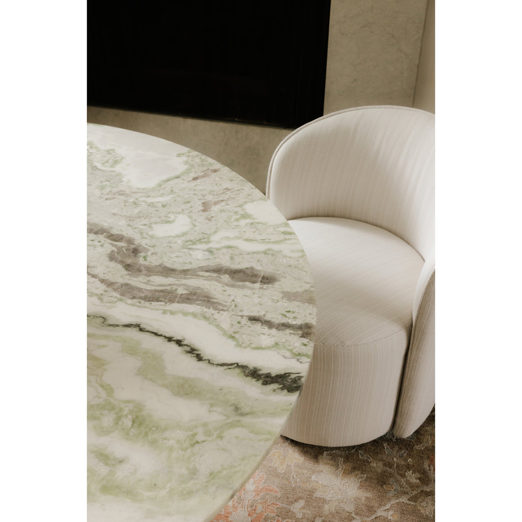 Sylvie Cream Outdoor Swivel Dining Chair - Ornate Home