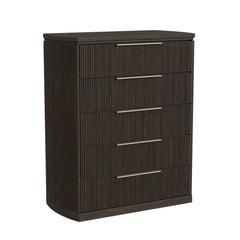 Sylvie Dark Brown 5-Drawer Chest - Ornate Home