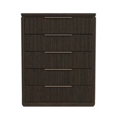 Sylvie Dark Brown 5-Drawer Chest - Ornate Home