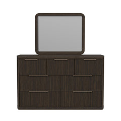 Sylvie Dark Brown Dresser & Mirror Set - Ornate Home