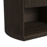 Sylvie Dark Brown/White 3-Piece King UPH Bedroom Set - Ornate Home