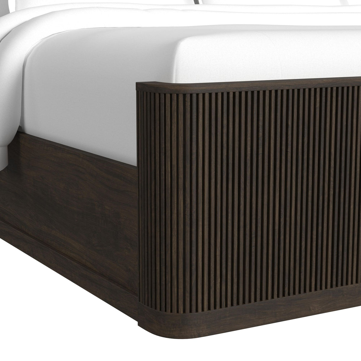 Sylvie Dark Brown/White 3-Piece Queen UPH Bedroom Set - Ornate Home