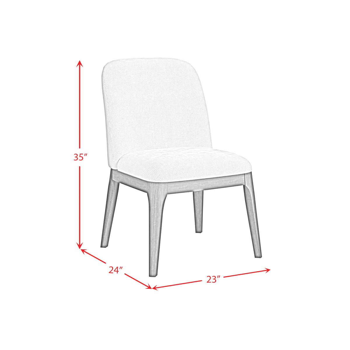 Sylvie Dark Brown/White Dining Side Chair (Set of 2) - Ornate Home
