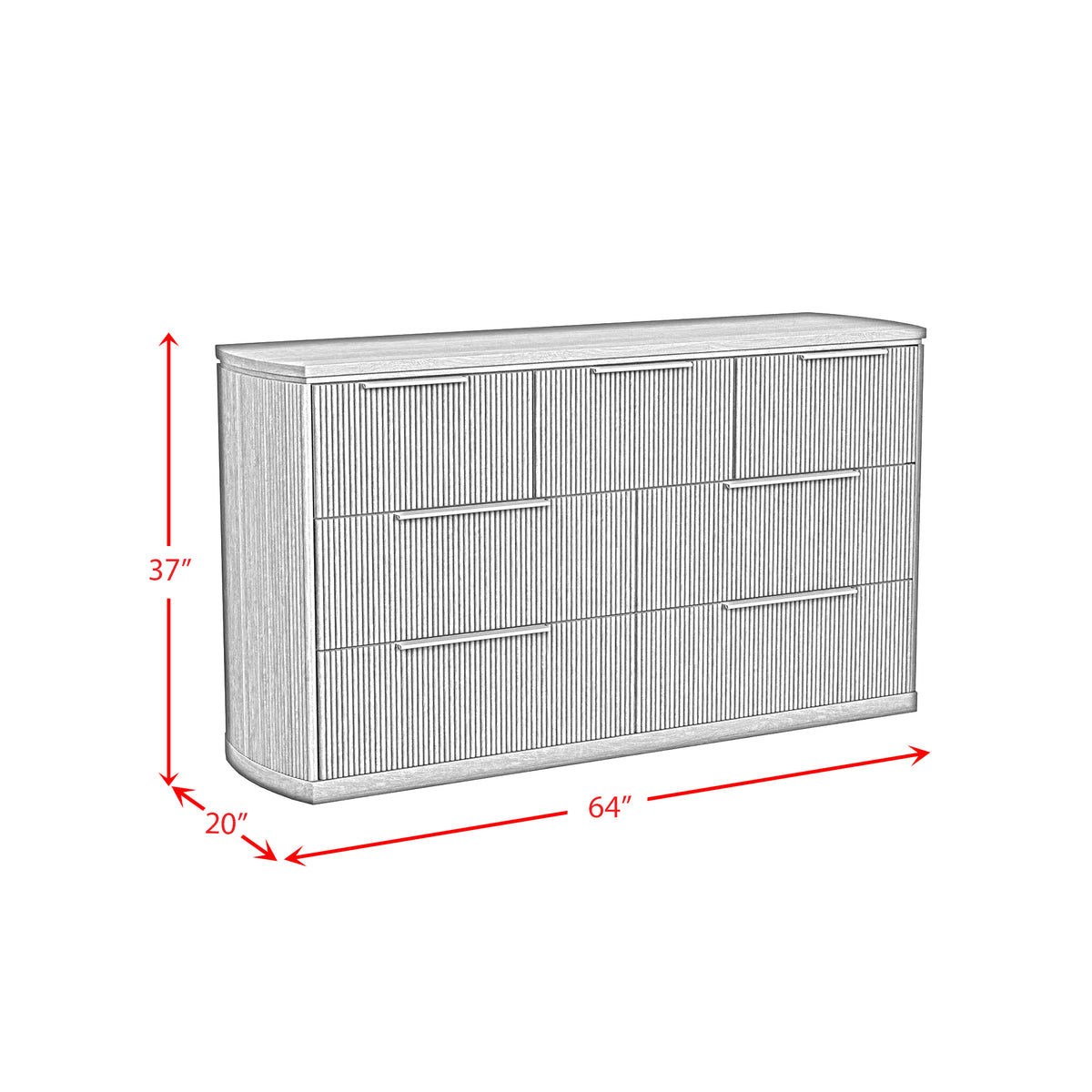 Sylvie Natural 7-Drawer Dresser - Ornate Home