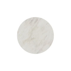 Sylvie Natural/White 2-Piece Occasional Table Set with Faux Marble Top and Base - Ornate Home