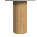 Sylvie Natural/White 2-Piece Occasional Table Set with Faux Marble Top and Base - Ornate Home